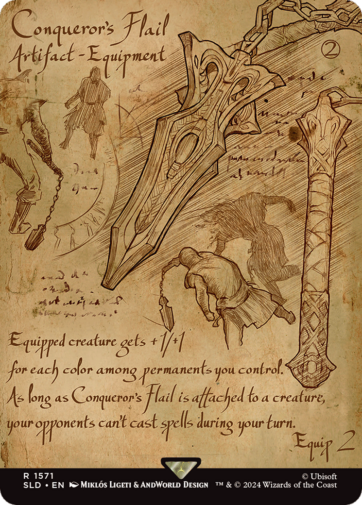 Conqueror's Flail (SLD-1571)  - Secret Lair Drop (Borderless)