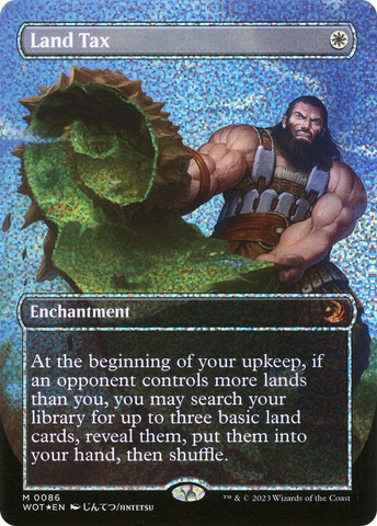 Land Tax (Anime Borderless) (Confetti Foil) (WOT-086)  Foil - Wilds of Eldraine: Enchanting Tales
