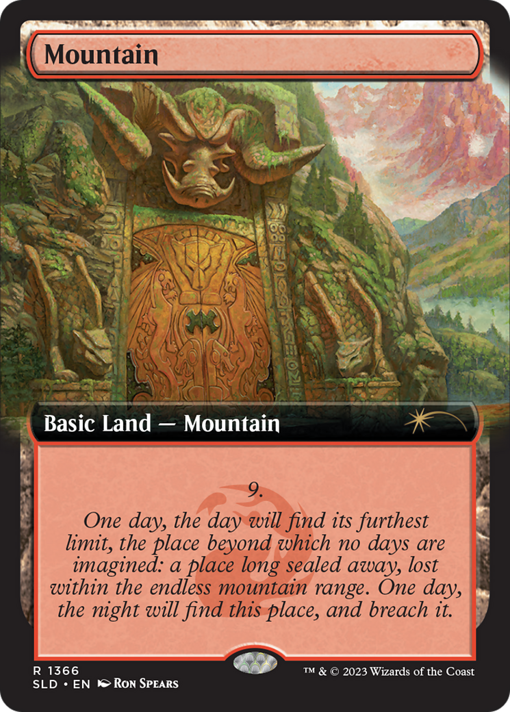 Mountain (1366) (SLD-1366)  - Secret Lair Drop: (Extended Art)