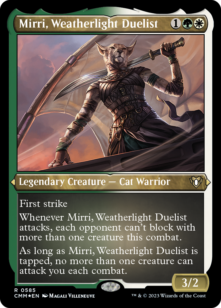 Mirri, Weatherlight Duelist (CMM-585)  Etched Foil - Commander Masters