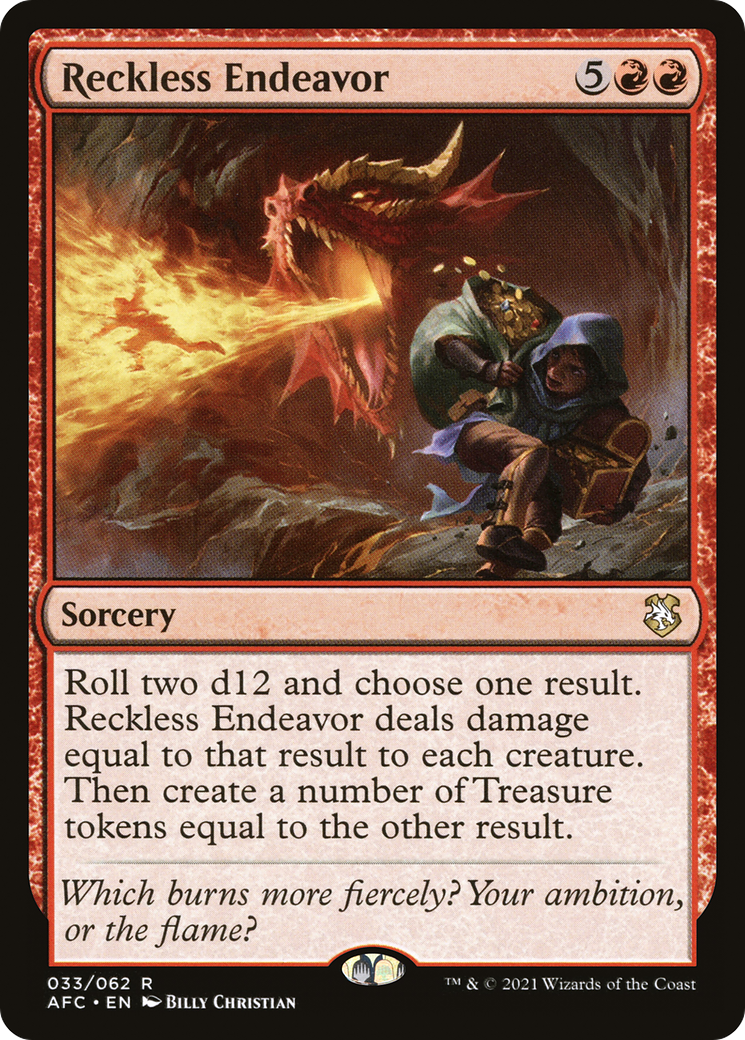 Reckless Endeavor (AFC-033) - Adventures in the Forgotten Realms Commander