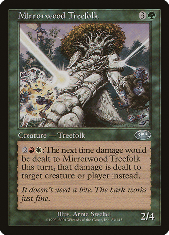 Mirrorwood Treefolk (PLS-083)  Foil - Planeshift