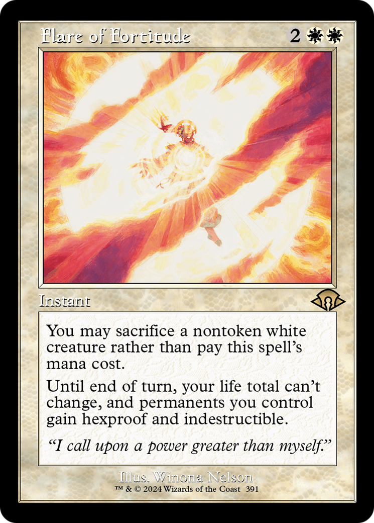 Flare of Fortitude (Retro Frame) (MH3-391)  Foil - Modern Horizons 3