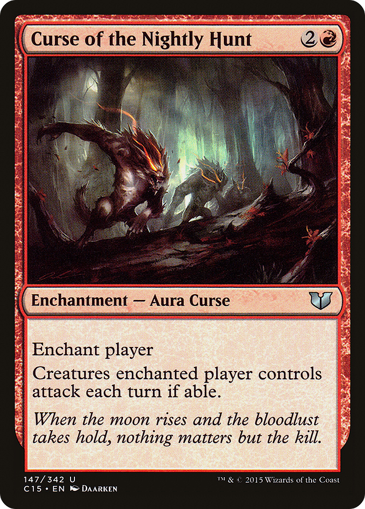 Curse of the Nightly Hunt (C15-147)  - Commander 2015