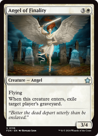 Angel of Finality (FDN-136)  Foil - Foundations