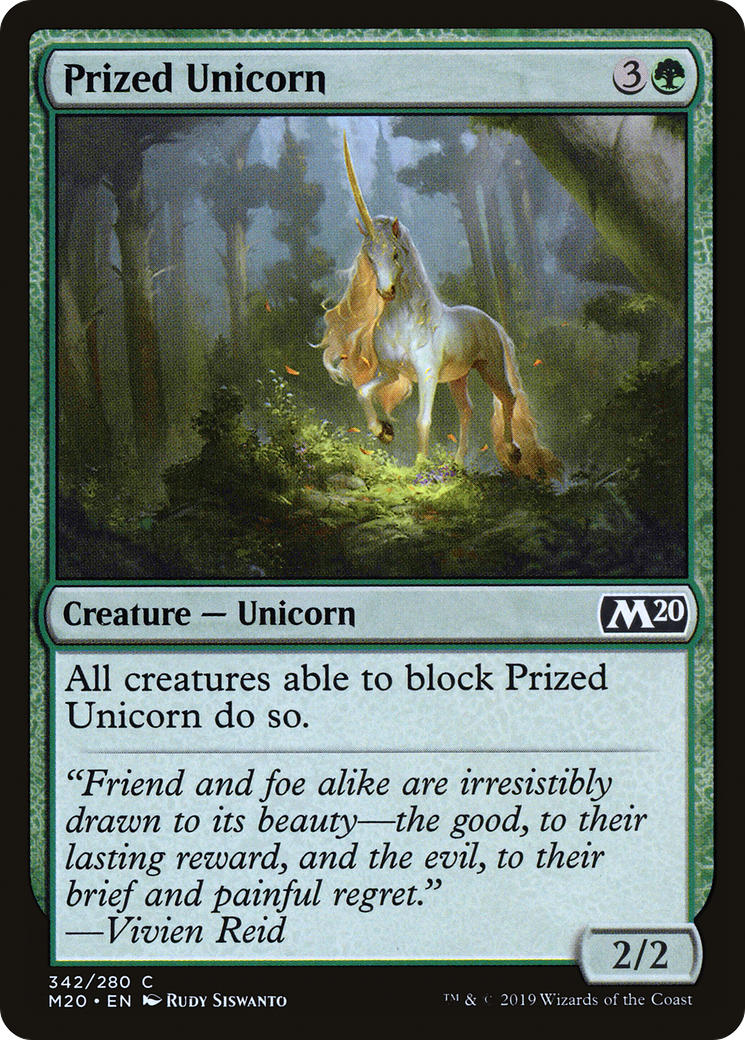 Prized Unicorn (M20-342)  - Core Set 2020
