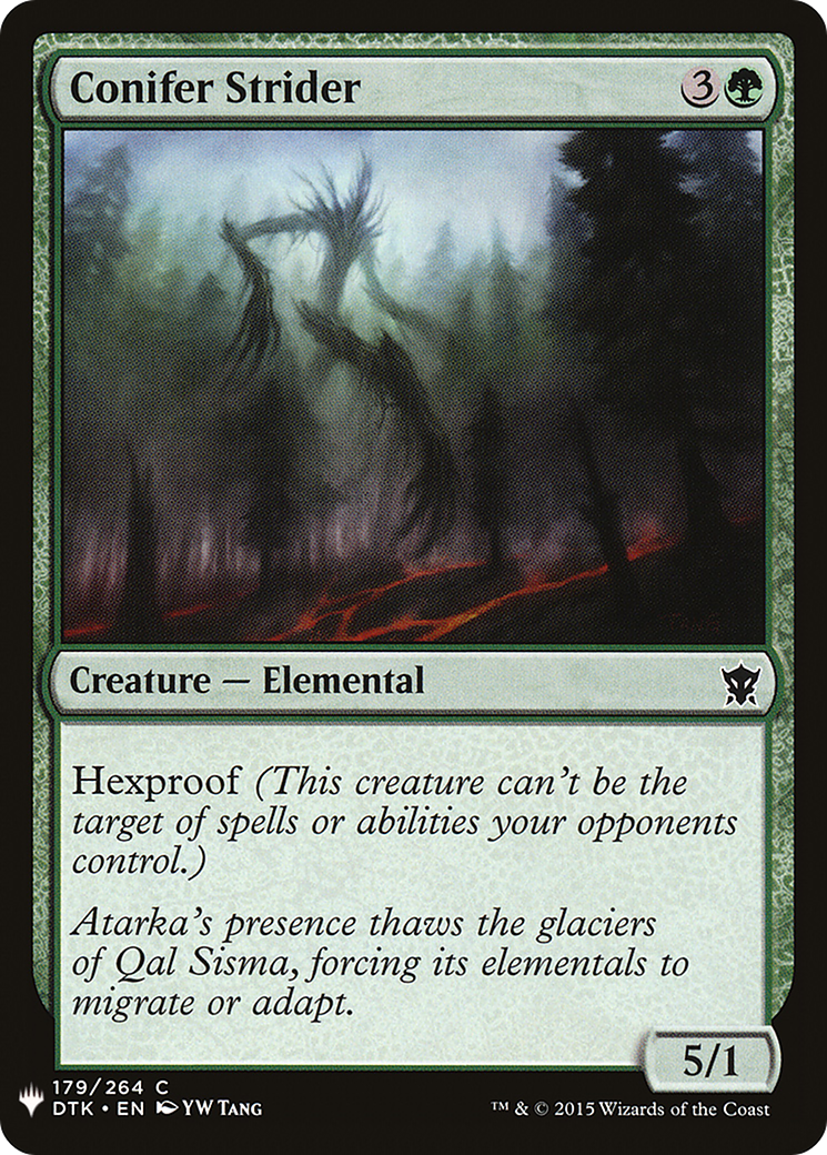 Conifer Strider (LIST-179)  - The List