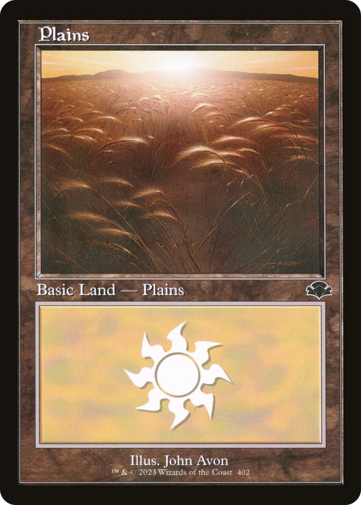 Plains (402) (Retro Frame) (DMR-402)  Foil - Dominaria Remastered