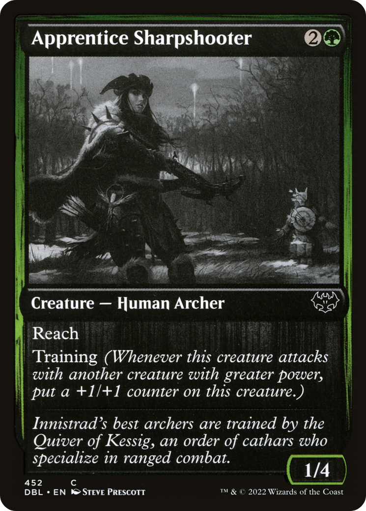 Apprentice Sharpshooter (DBL-452)  Foil - Innistrad: Double Feature