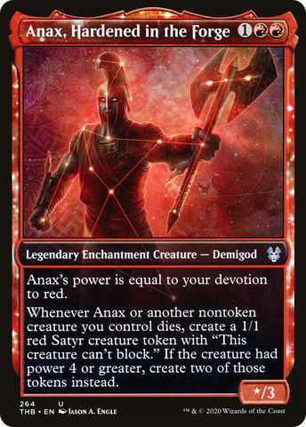 Anax, Hardened in the Forge (Showcase) (THB-264)  - Theros Beyond Death