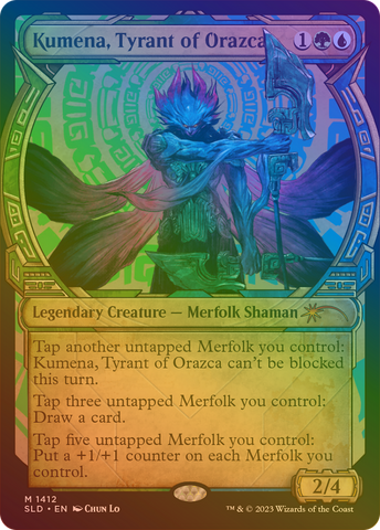 Kumena, Tyrant of Orazca (Rainbow Foil) (SLD-1412)  Foil - Secret Lair Drop: (Showcase)