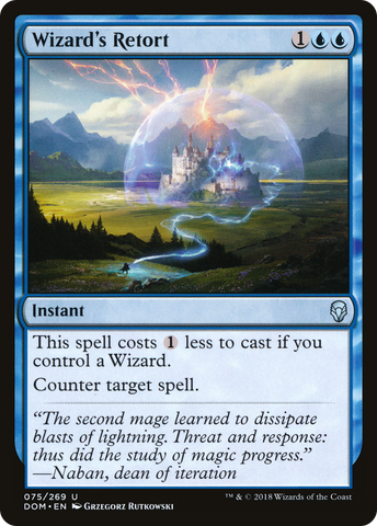 Wizard's Retort (DOM-075)  Foil - Dominaria