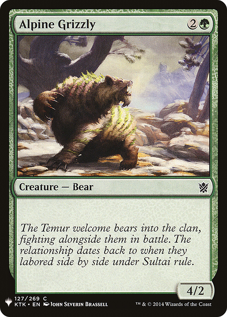 Alpine Grizzly (LIST-127)  - The List