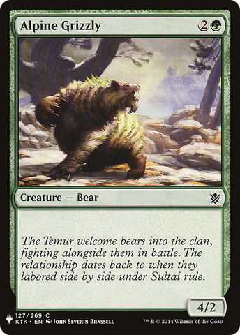 Alpine Grizzly (LIST-127)  - The List