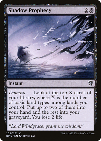 Shadow Prophecy (DMU-105)  Foil - Dominaria United
