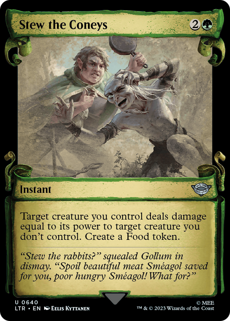 Stew the Coneys (Showcase Scrolls) (LTR-640) - The Lord of the Rings: Tales of Middle-earth: (Showcase) Foil