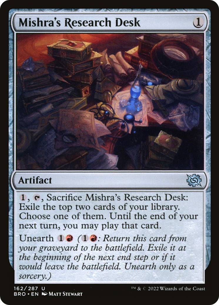 Mishra's Research Desk (BRO-162)  Foil - The Brothers' War