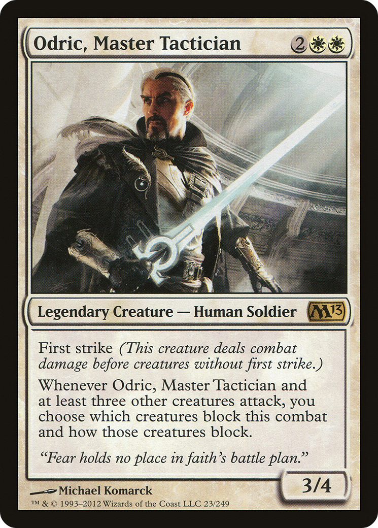 Odric, Master Tactician (M13-023)  Foil - Magic 2013