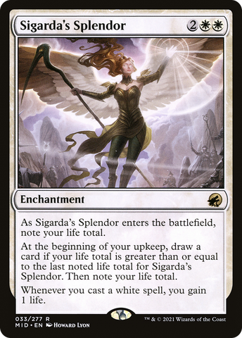 Sigarda's Splendor (MID-033)  Foil - Innistrad: Midnight Hunt