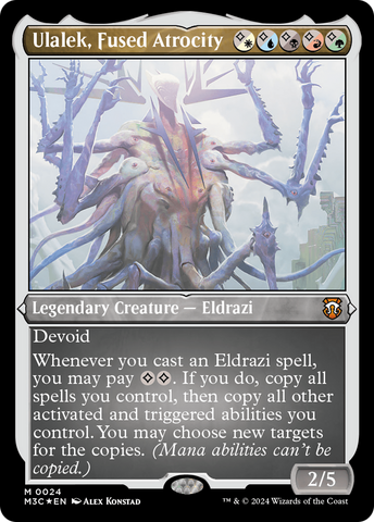Ulalek, Fused Atrocity (M3C-024)  Etched Foil - Modern Horizons 3 Commander