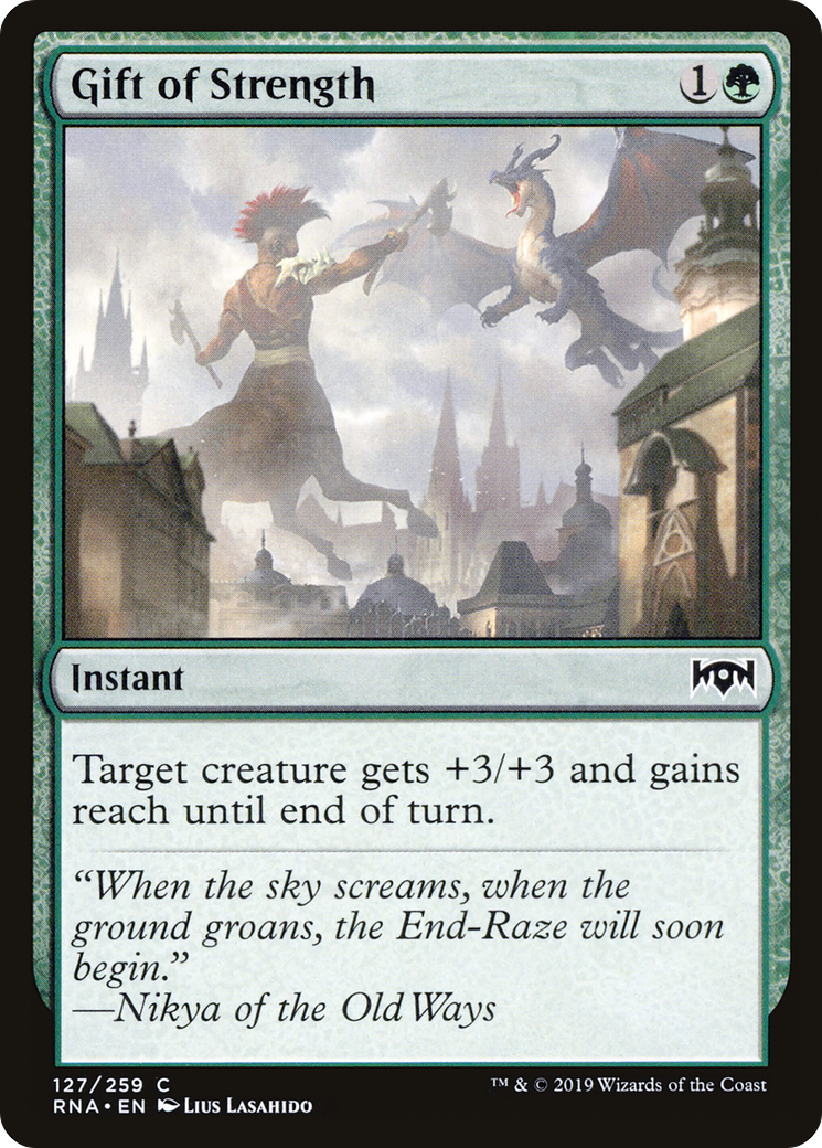 Gift of Strength (RNA-127)  Foil - Ravnica Allegiance