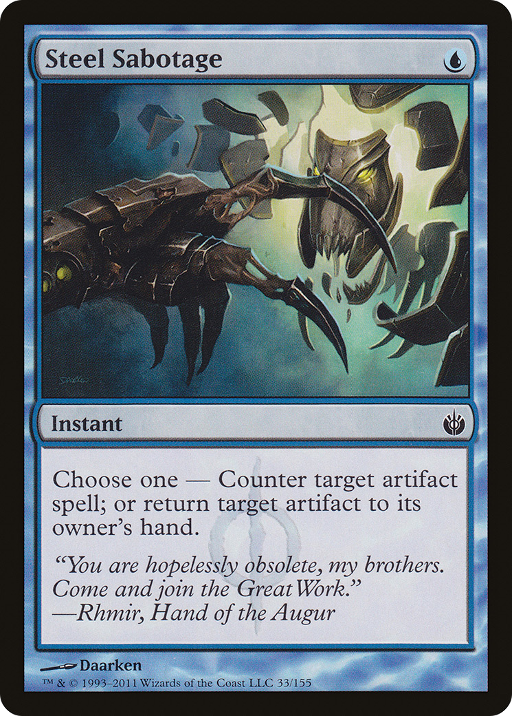 Steel Sabotage (MBS-033)  - Mirrodin Besieged