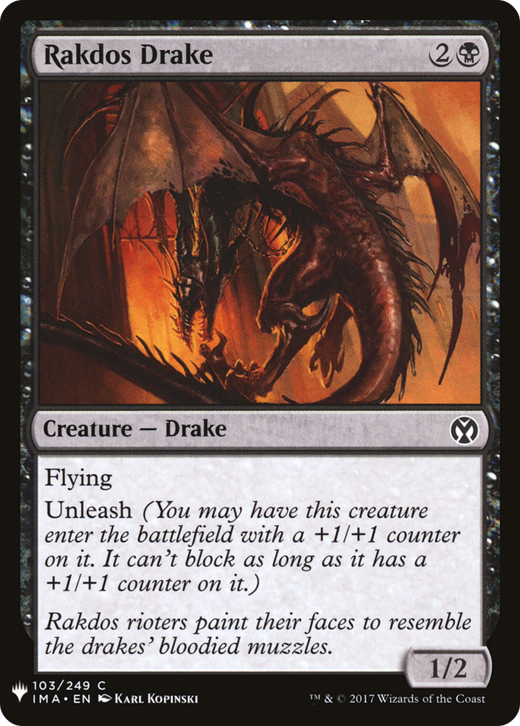 Rakdos Drake (LIST-IMA-103)  - The List