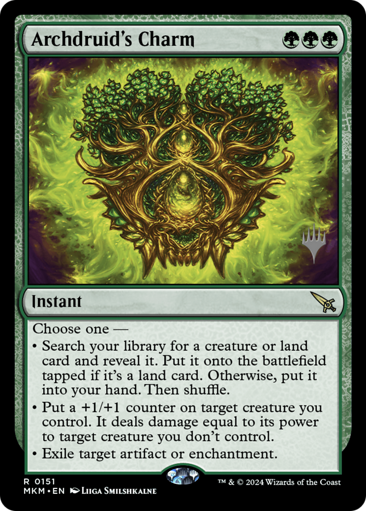 Archdruid's Charm (PPMKM-151)  Foil - Murders at Karlov Manor Promos