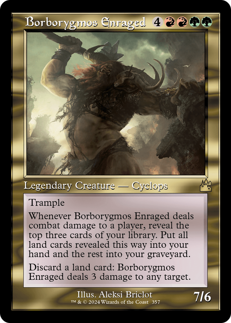 Borborygmos Enraged (Retro Frame) (RVR-357)  - Ravnica Remastered