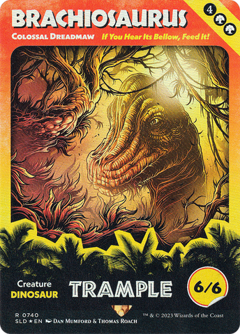 Brachiosaurus - Colossal Dreadmaw (SLD-740)  - Secret Lair Drop / Brachiosaurus (Borderless)