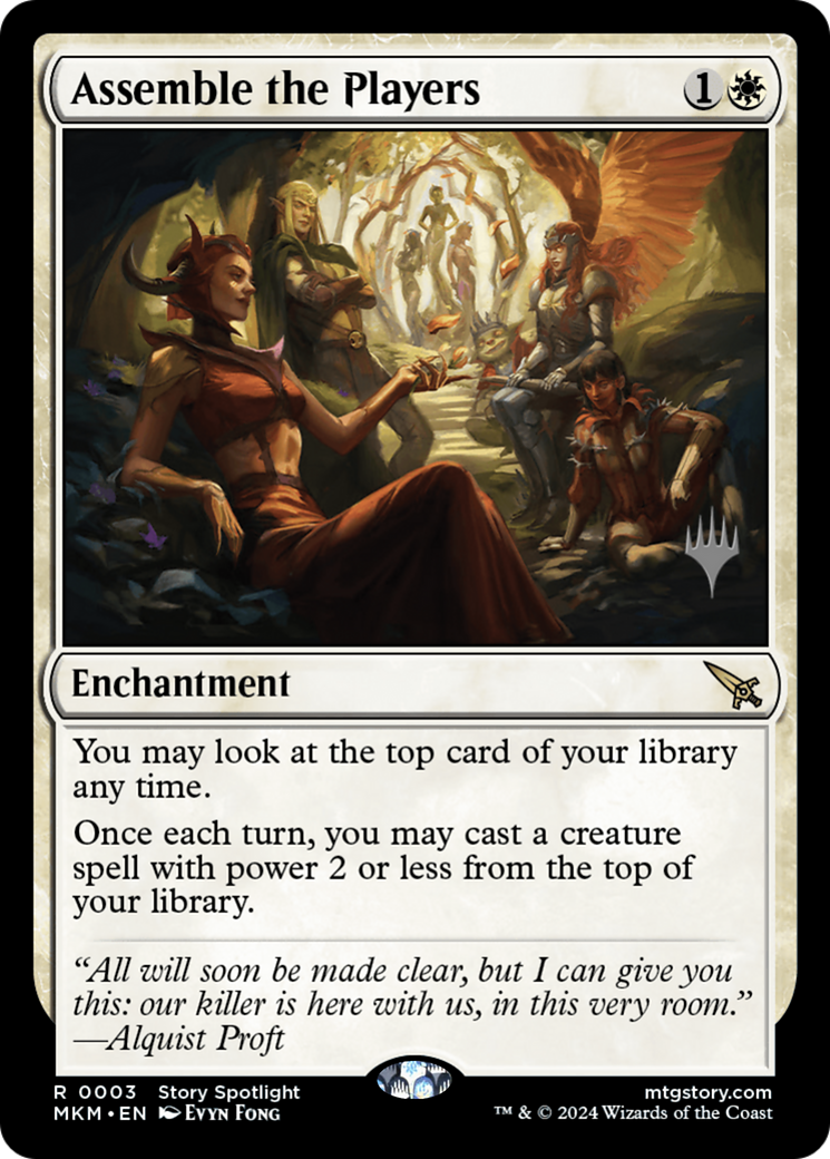 Assemble the Players (PPMKM-003)  Foil - Murders at Karlov Manor Promos