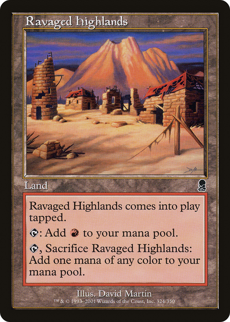 Ravaged Highlands (ODY-324)  Foil - Odyssey