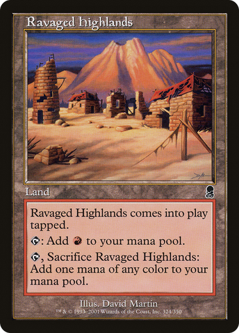 Ravaged Highlands (ODY-324)  Foil - Odyssey