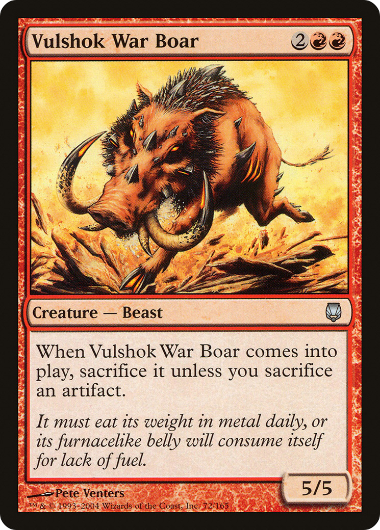 Vulshok War Boar (DST-072)  - Darksteel