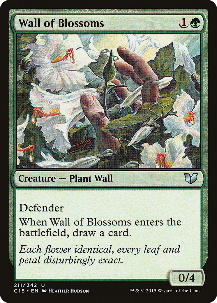 Wall of Blossoms (C15-211)  - Commander 2015