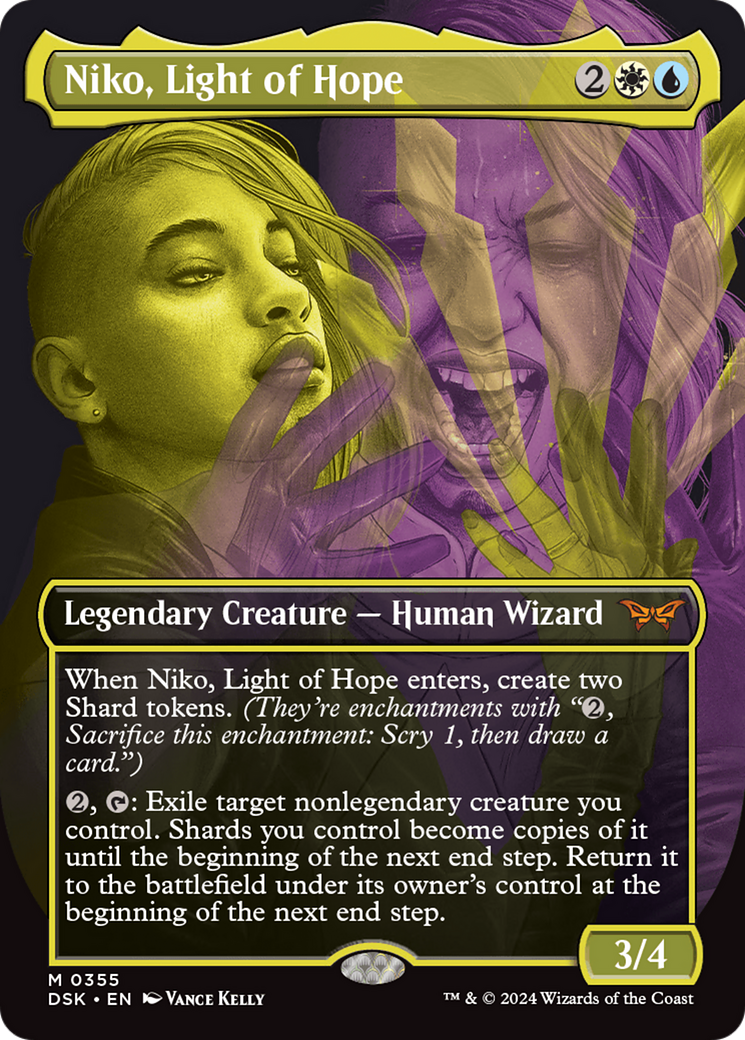 Niko, Light of Hope (Showcase) (DSK-355)  Foil - Duskmourn: House of Horror (Borderless)