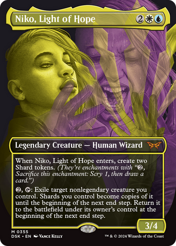 Niko, Light of Hope (Showcase) (DSK-355)  Foil - Duskmourn: House of Horror (Borderless)