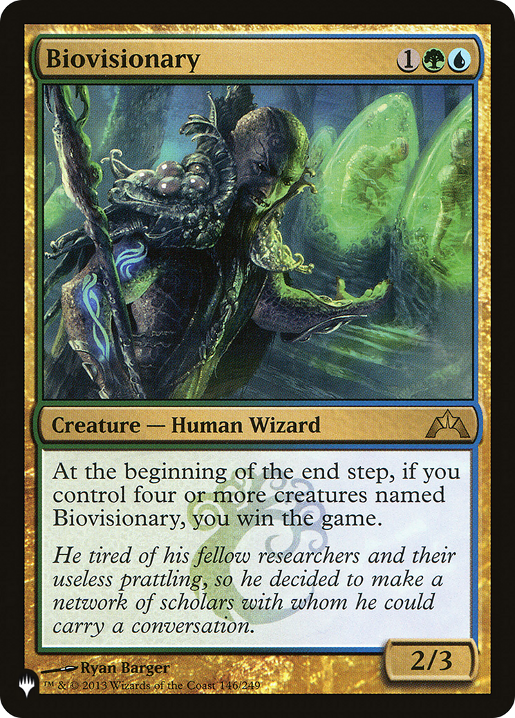 Biovisionary (LIST-146/249)  - The List
