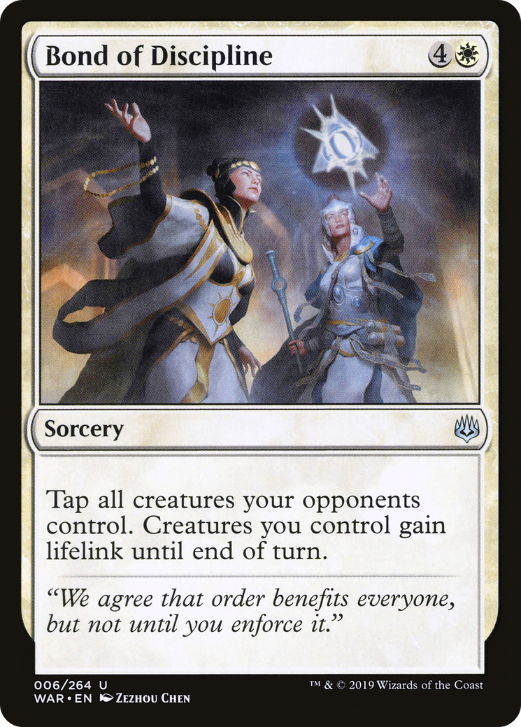 Bond of Discipline (WAR-006)  Foil - War of the Spark