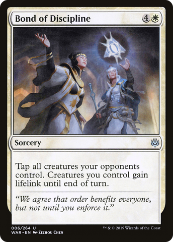 Bond of Discipline (WAR-006)  - War of the Spark