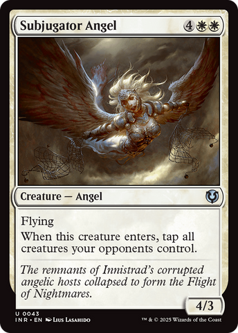 Subjugator Angel (INR-043)  - Innistrad Remastered
