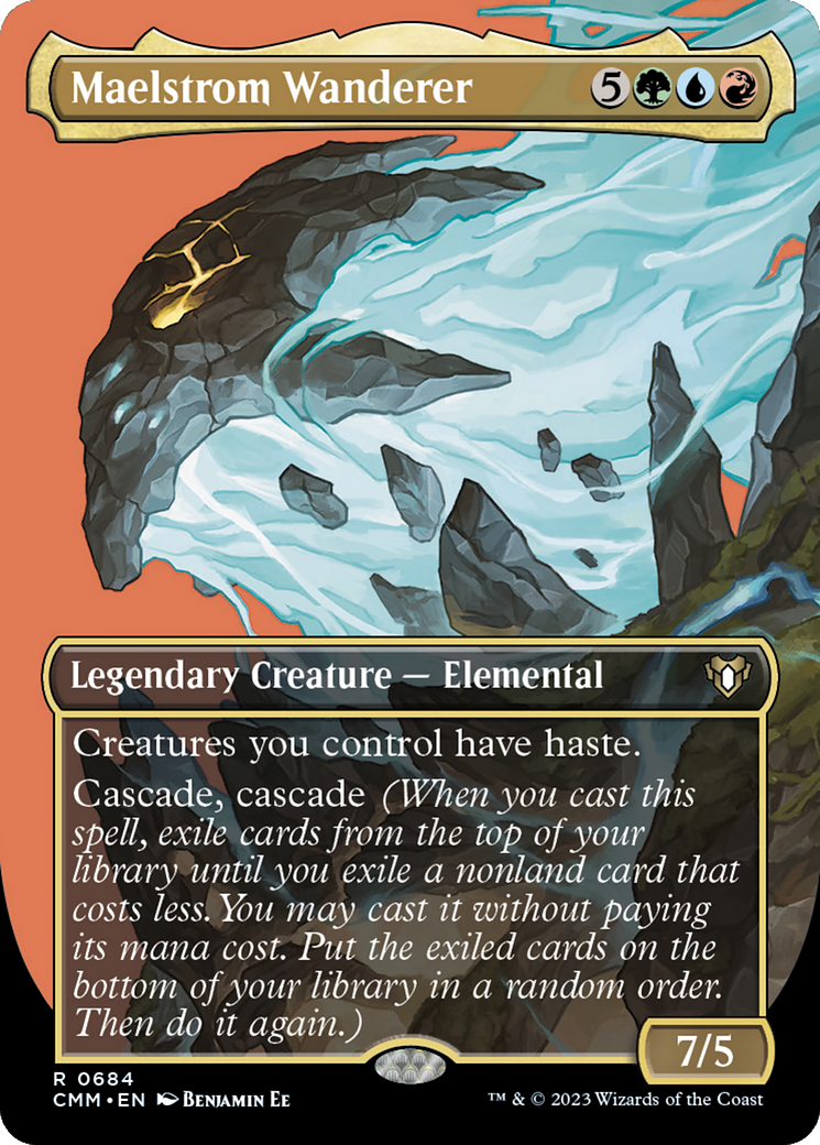 Maelstrom Wanderer (Borderless) (CMM-684)  Foil - Commander Masters