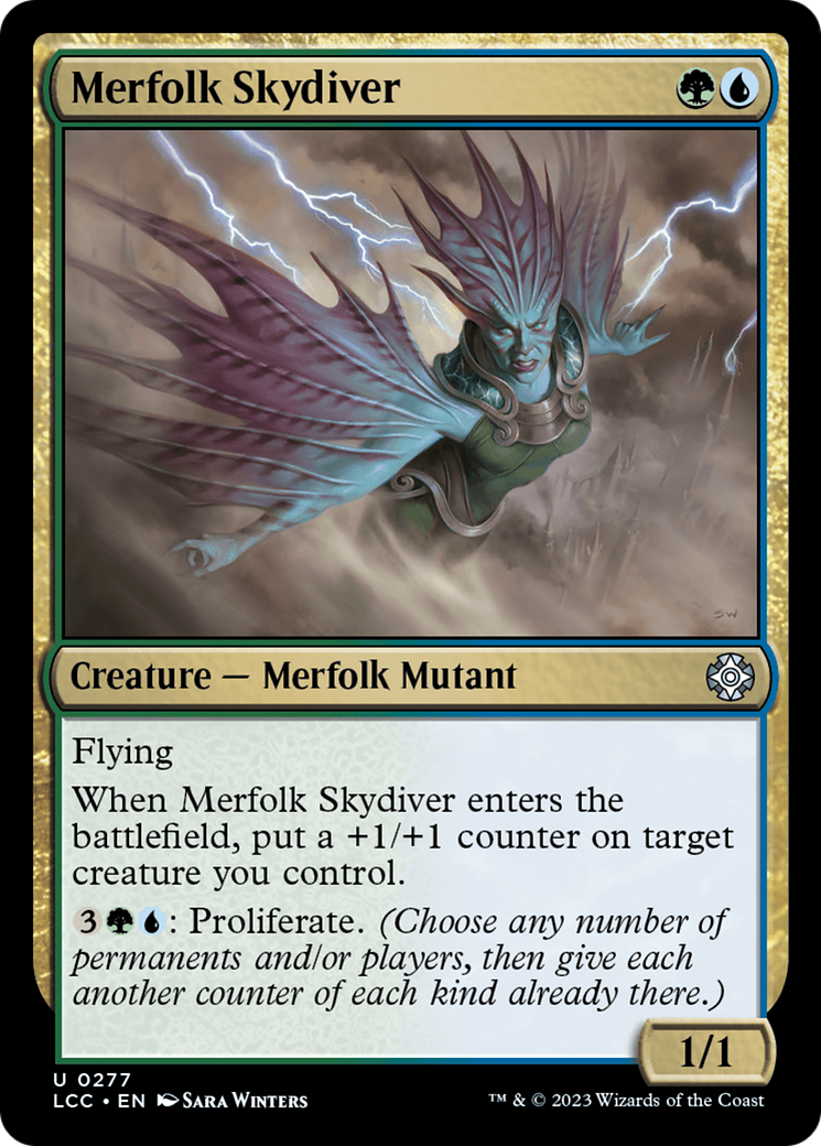 Merfolk Skydiver (LCC-277)  - The Lost Caverns of Ixalan Commander