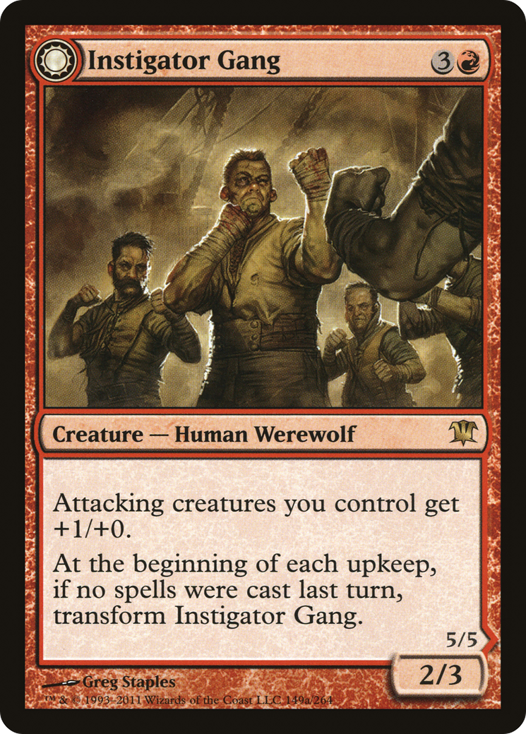 Instigator Gang (ISD-149)  Foil - Innistrad: (Double Faced Transform)