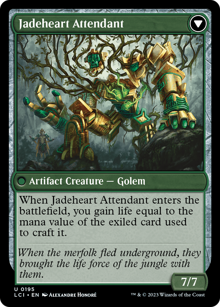 Jade Seedstones (LCI-195)  Foil - The Lost Caverns of Ixalan