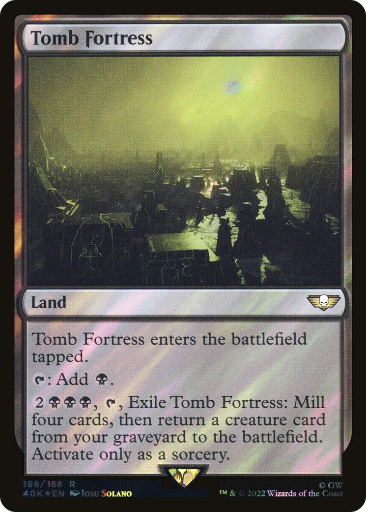 Tomb Fortress (Surge Foil) (40K-168)  Foil - Warhammer 40,000 Commander