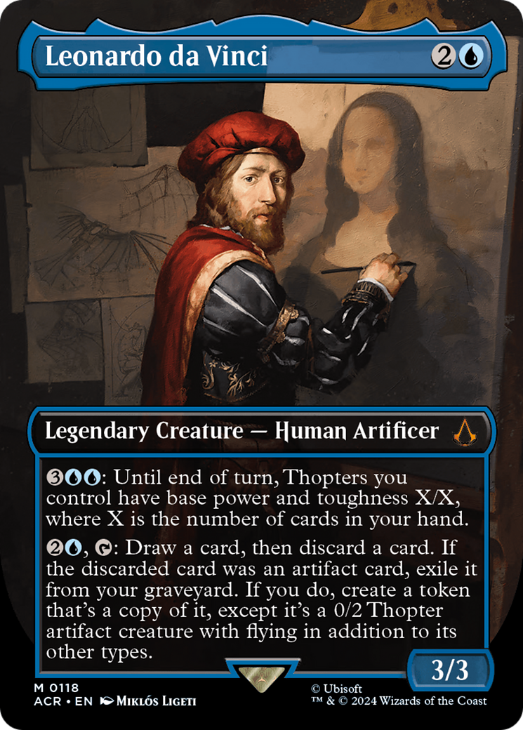 Leonardo da Vinci (Borderless) (ACR-118)  - Assassin's Creed
