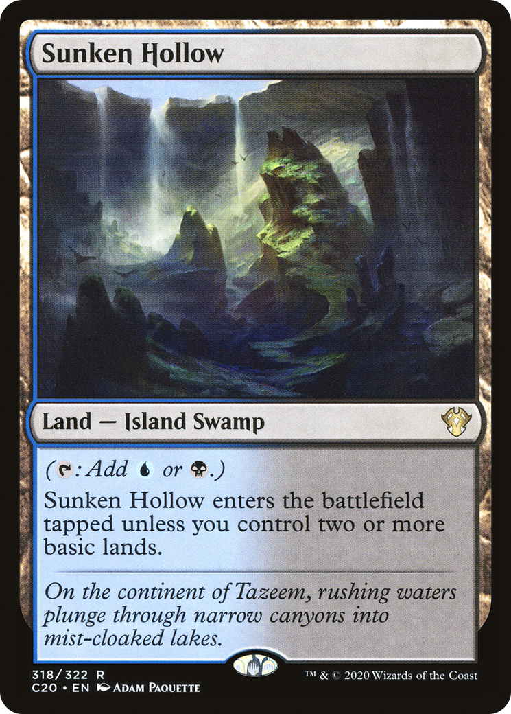 Sunken Hollow (C20-318)  - Commander 2020