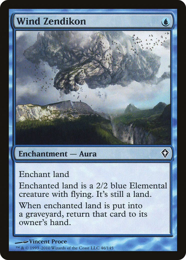 Wind Zendikon (WWK-046)  Foil - Worldwake