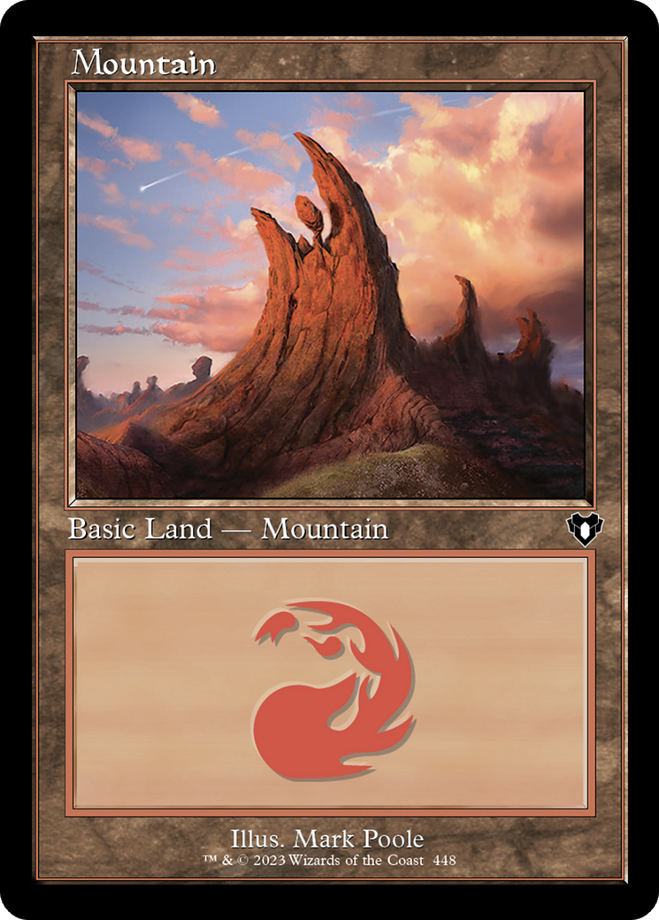Mountain (448) (Retro Frame) (CMM-448)  - Commander Masters